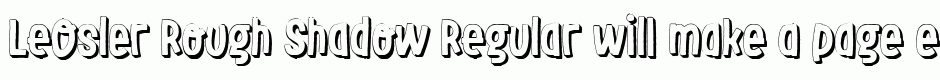 LeOsler Rough Shadow Regular