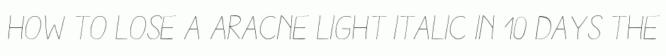 Aracne Light Italic