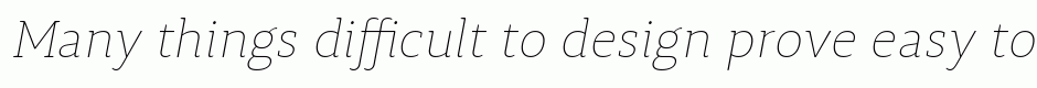 Synerga Pro Thin Italic