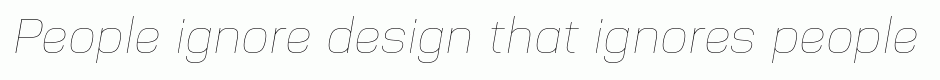 Nuber UltraLight Italic