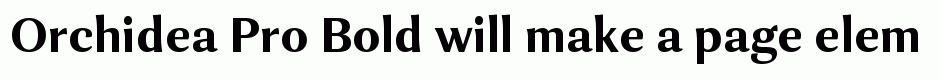 Orchidea Pro Bold
