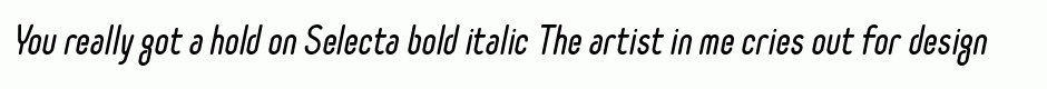 Selecta bold italic