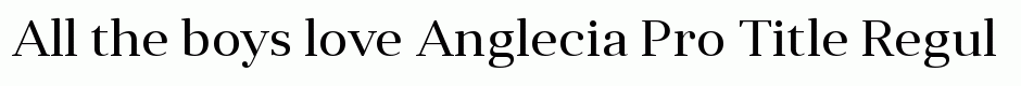 Anglecia Pro Title Regular