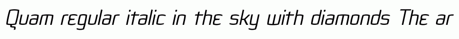 Quam regular italic
