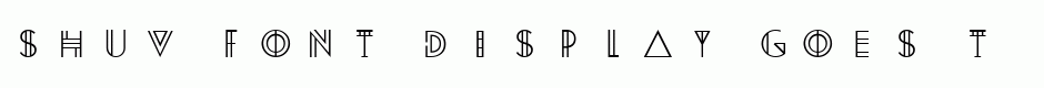 Shuv Font Display