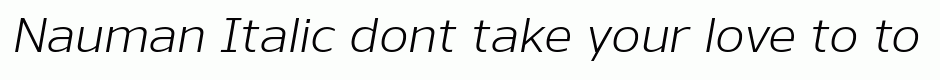 Nauman Italic