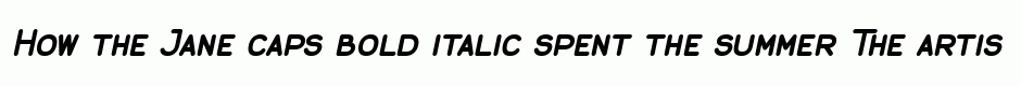 Jane caps bold italic