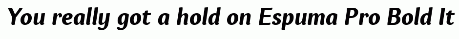 Espuma Pro Bold Italic