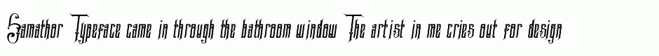 Samathor Typeface