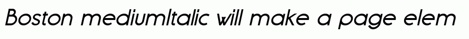 Boston mediumItalic