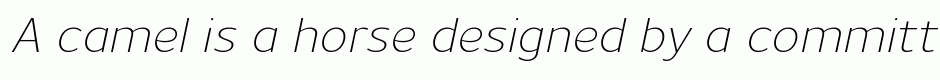 Uniman Light Italic