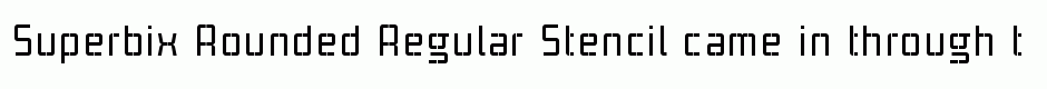 Superbix Rounded Regular Stencil