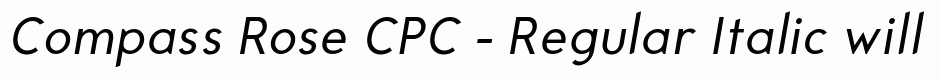 Compass Rose CPC - Regular Italic