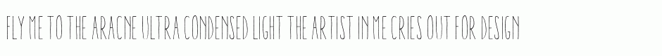 Aracne Ultra Condensed Light