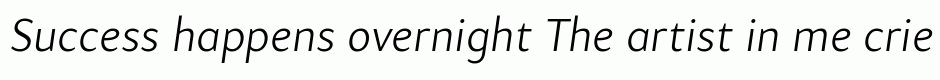 Samo Sans Pro Light Italic