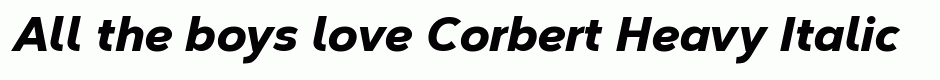 Corbert Heavy Italic