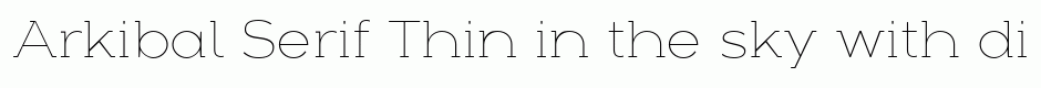 Arkibal Serif Thin