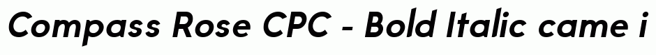 Compass Rose CPC - Bold Italic
