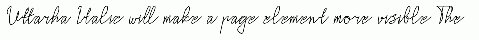 Uttarha Italic