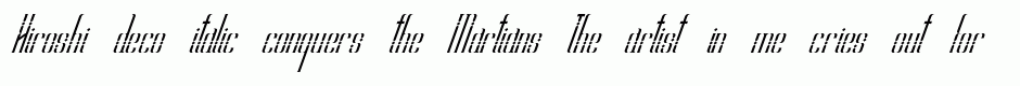 Hiroshi deco italic