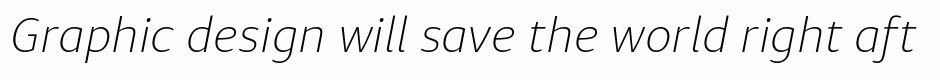Diaria Sans Pro ExtraLight Italic