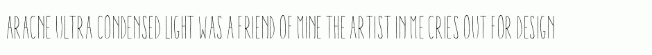 Aracne Ultra Condensed Light