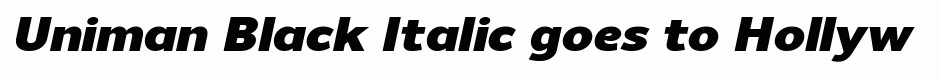 Uniman Black Italic