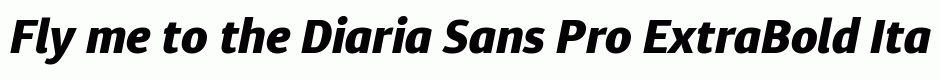 Diaria Sans Pro ExtraBold Italic