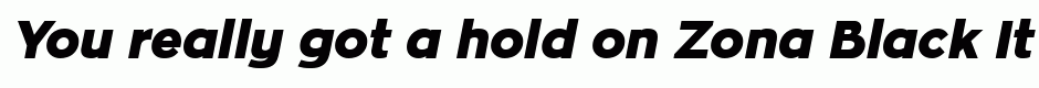 Zona Black Italic