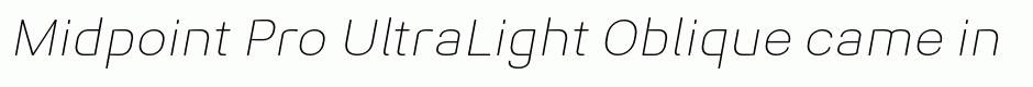 Midpoint Pro UltraLight Oblique