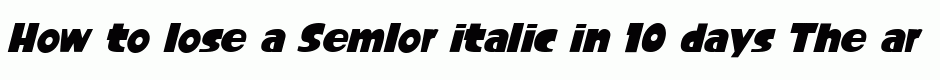 Semlor italic