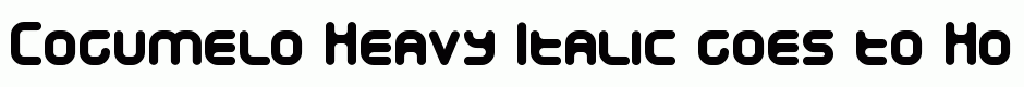 Cogumelo Heavy Italic