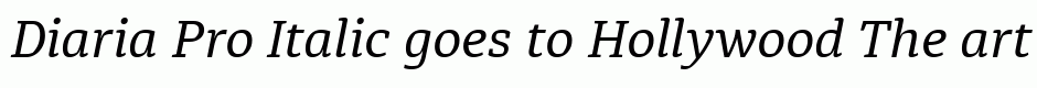 Diaria Pro Italic