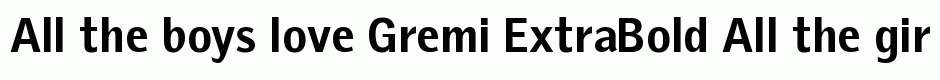 Gremi ExtraBold