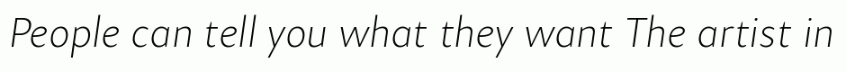 Samo Sans Pro Thin Italic