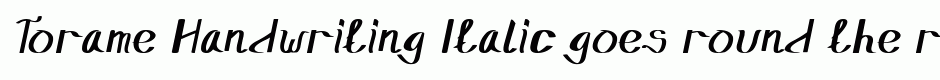 Torame Handwriting Italic