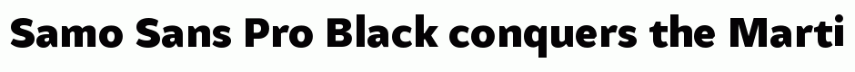 Samo Sans Pro Black