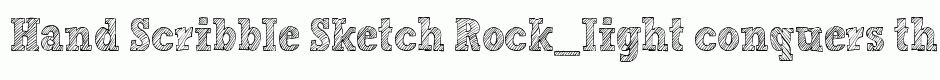 Hand Scribble Sketch Rock_light