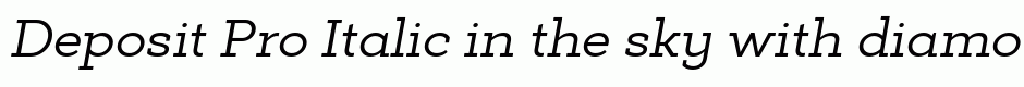 Deposit Pro Italic