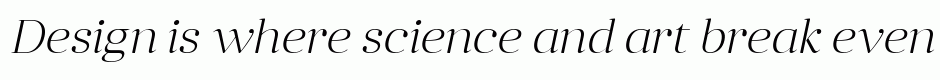 Anglecia Pro Display ExtraLight Italic