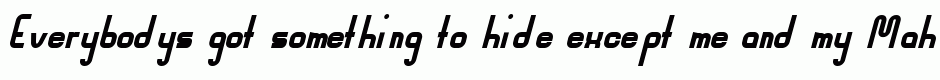 Mahsuri Italic Bold