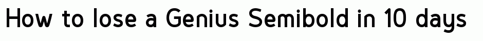 Genius Semibold