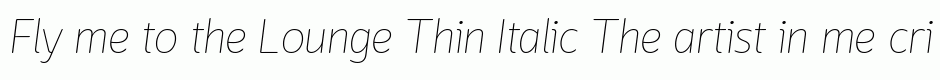 Lounge Thin Italic