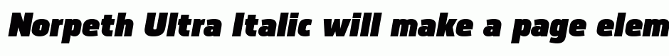 Norpeth Ultra Italic