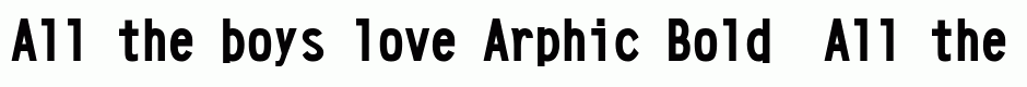 Arphic Bold 