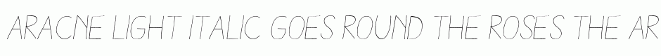 Aracne Light Italic