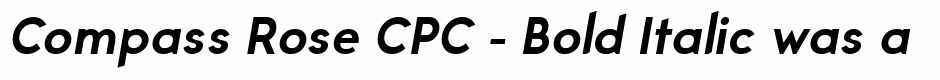 Compass Rose CPC - Bold Italic