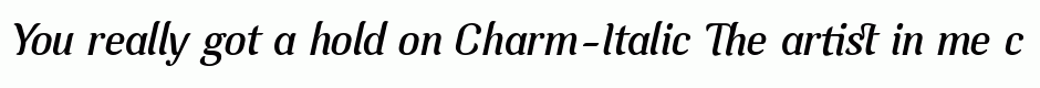 Charm-Italic