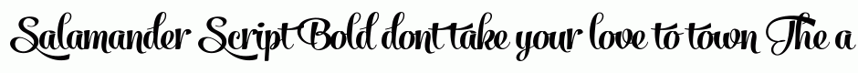 Salamander Script Bold