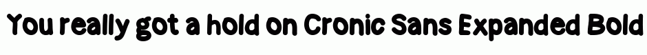 Cronic Sans Expanded Bold
